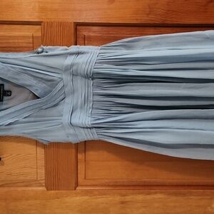 Elegant Blue Sleeveless Dress